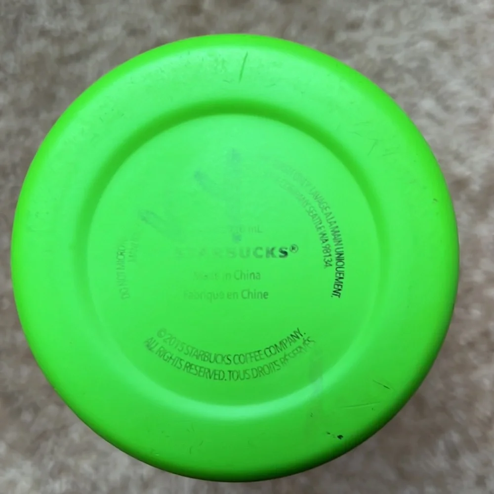 Starbucks Rare 2015 Neon Green Tumbler - Picture 5 of 11
